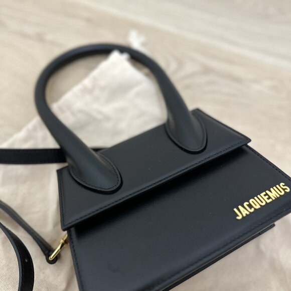 JACQUEMUS Black 'Le Chiquito Moyen' Top Handle Bag - Picture 7 of 7